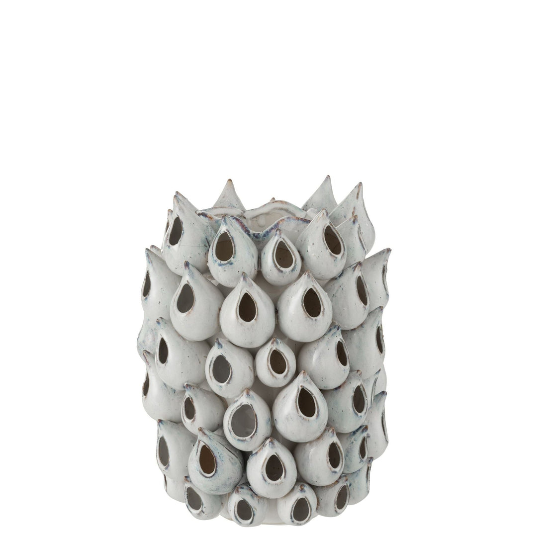 Vaas Anemoon Hoog Keramiek Blauw J-Line