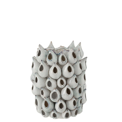 Vaas Anemoon Hoog Keramiek Blauw J-Line