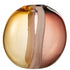 Vaas Arun Glas Bruin/Geel Medium L26xB13,5xH26cm J-Line - Vaas - J-Line - livinglovely.nl