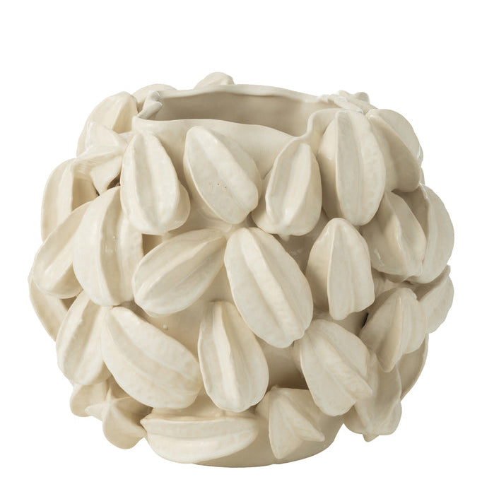 Vaas Botanica Cacao Breed Beige - Vaas - J-Line - livinglovely.nl