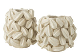 Vaas Botanica Cacao Breed Beige - Vaas - J-Line - livinglovely.nl
