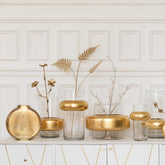 Vaas Cylinder Ring Glas Transparant - Vaas - J-Line - livinglovely.nl