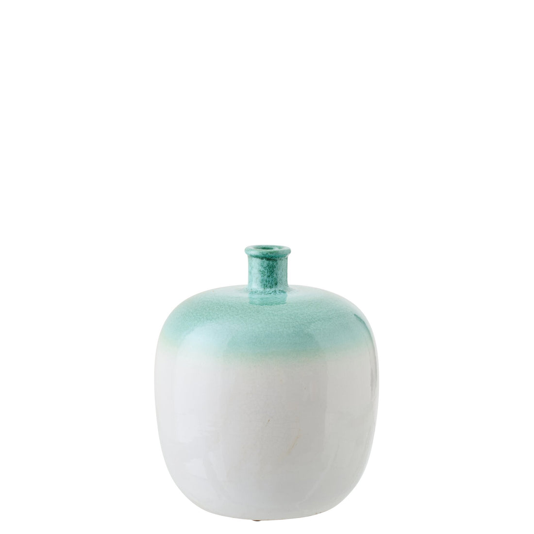 Keramikvase Mintgrün/Weiß J-Line