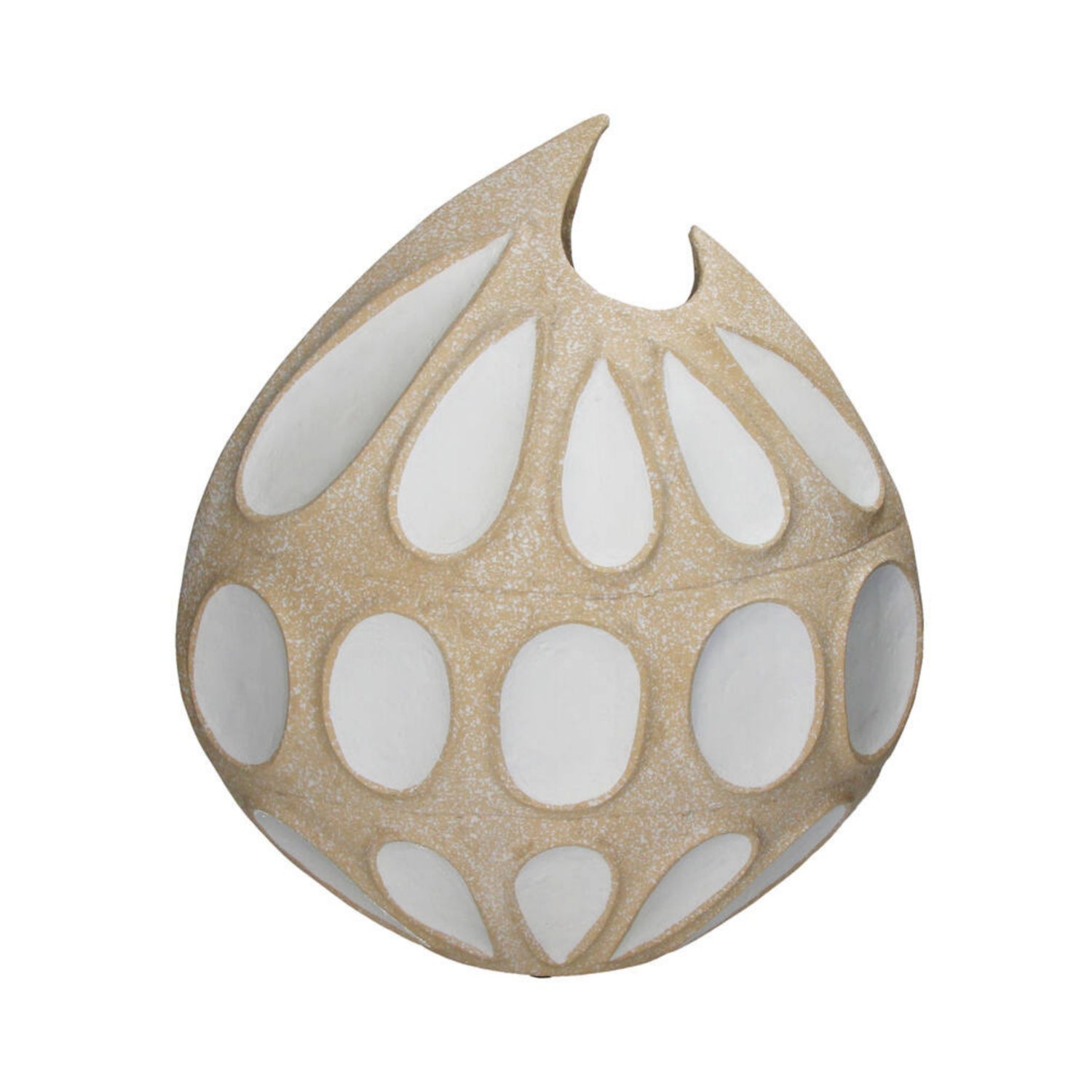 Vaas Lillian Papermache Zand 48,3x22,9x53,3cm - Vaas - Living Lovely - livinglovely.nl