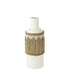 Vaas Motief Terracotta/Gras Wit/Naturel - Vaas - J-Line - livinglovely.nl