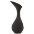 Vaas Olivia Ruw Aluminium Zwart Large - Vaas - J-Line - livinglovely.nl