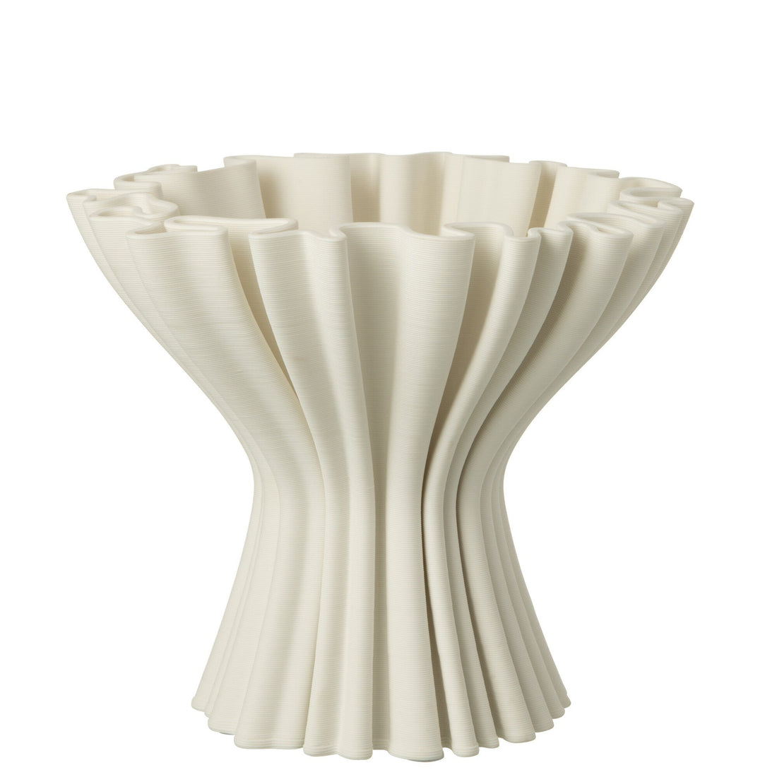Vaas Porselein Wit J-Line - Vaas - J-Line - livinglovely.nl