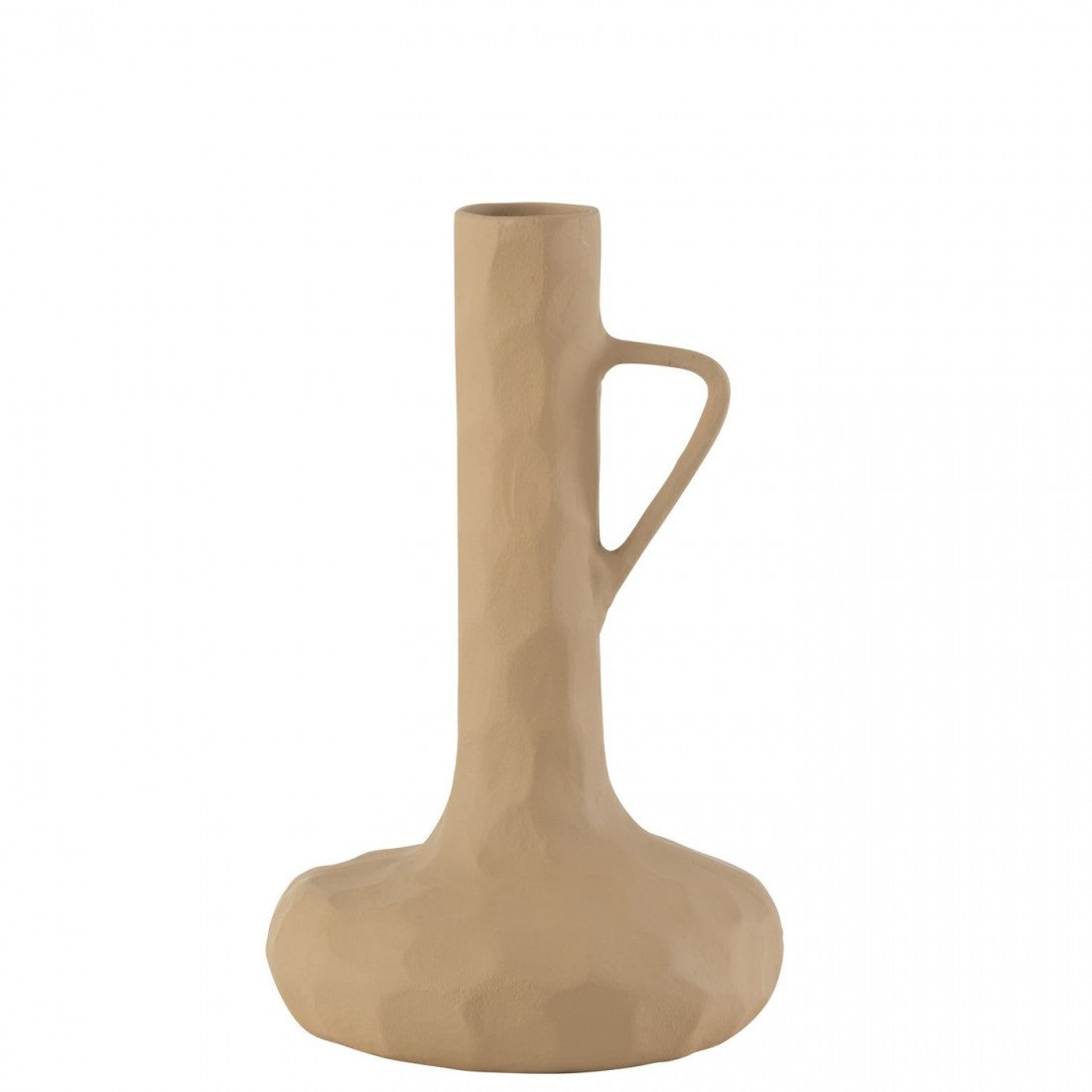 Vaas Pune Aluminium Beige - Vaas - J-Line - livinglovely.nl