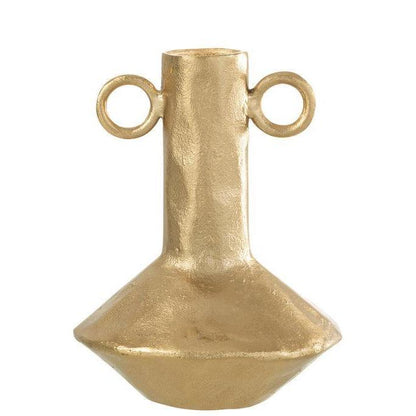 Vaas Ritual Aluminium Goud - Vaas - J-Line - livinglovely.nl