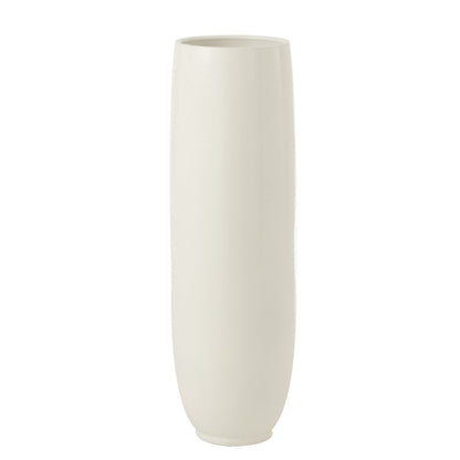 Vaas Ying Keramiek Wit Large 23x23x92cm - Vaas - J-Line - livinglovely.nl