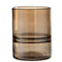 Vase Cylinder Ridge Glass Amber J-Line - Vaas - J-Line - livinglovely.nl