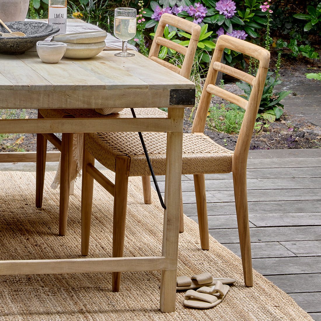Verano Terrasstoel zonder Armleuning Naturel Raw Materials - Terrasstoel - Raw Materials - livinglovely.nl