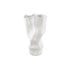 Violettee White Ceramic Wavy Vase Dot Pattern L 	26x20x46cm PTMD - Vaas - PTMD - livinglovely.nl