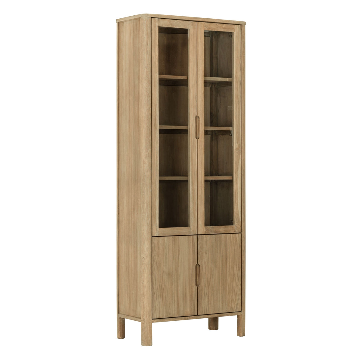 Vitrinekast Forte teakhout naturel 210cm DTP Home