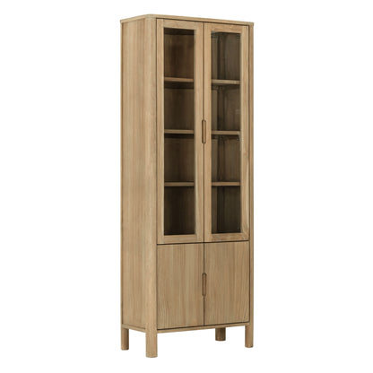 Vitrinekast Forte teakhout naturel 210cm DTP Home