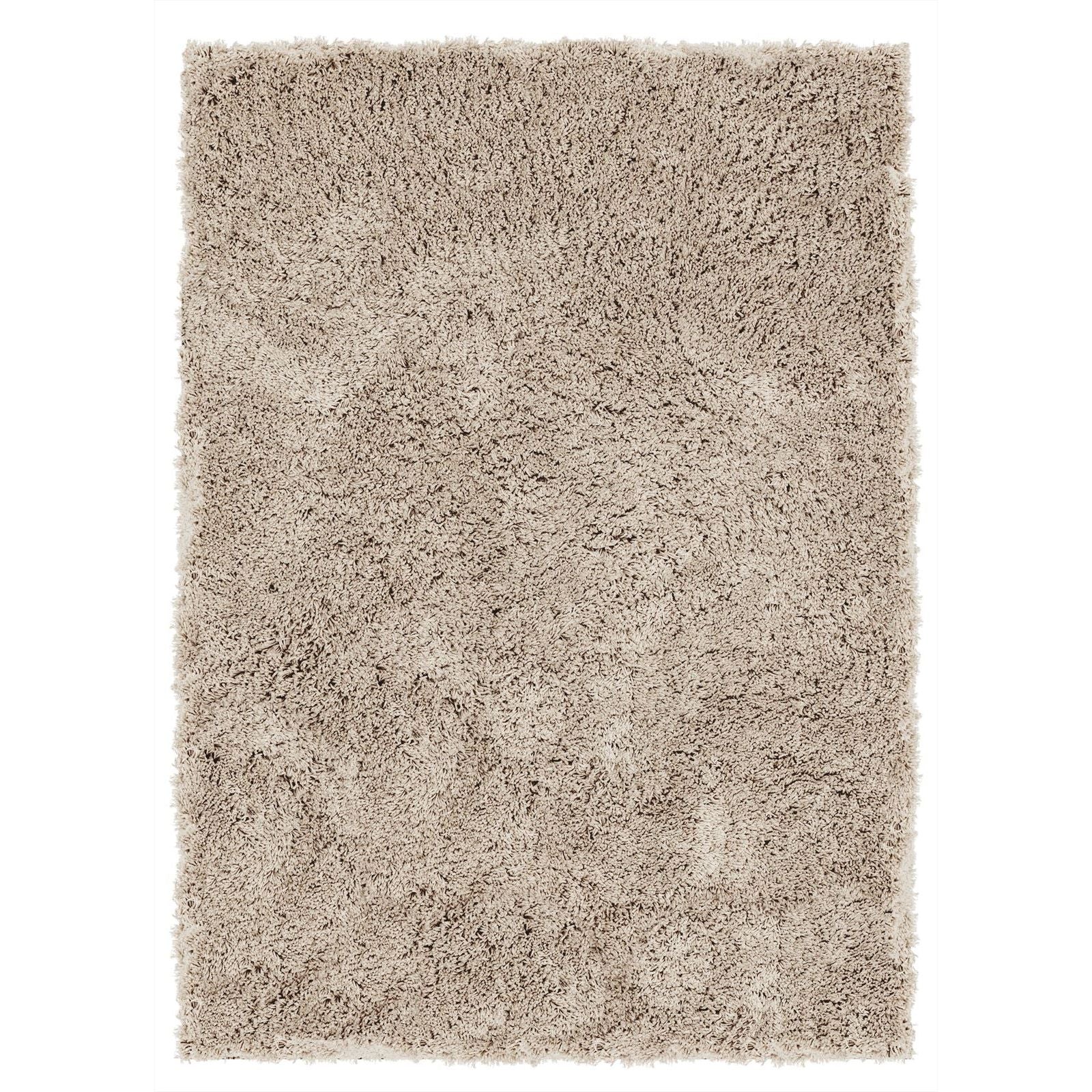 Vloerkleed Celeste van MUST Living, rechthoekig polyester kleed in taupe met fijne structuur