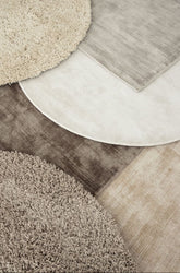 Vloerkleed Celeste van MUST Living, sfeerbeeld met kleden uit de Celeste en La Belle series