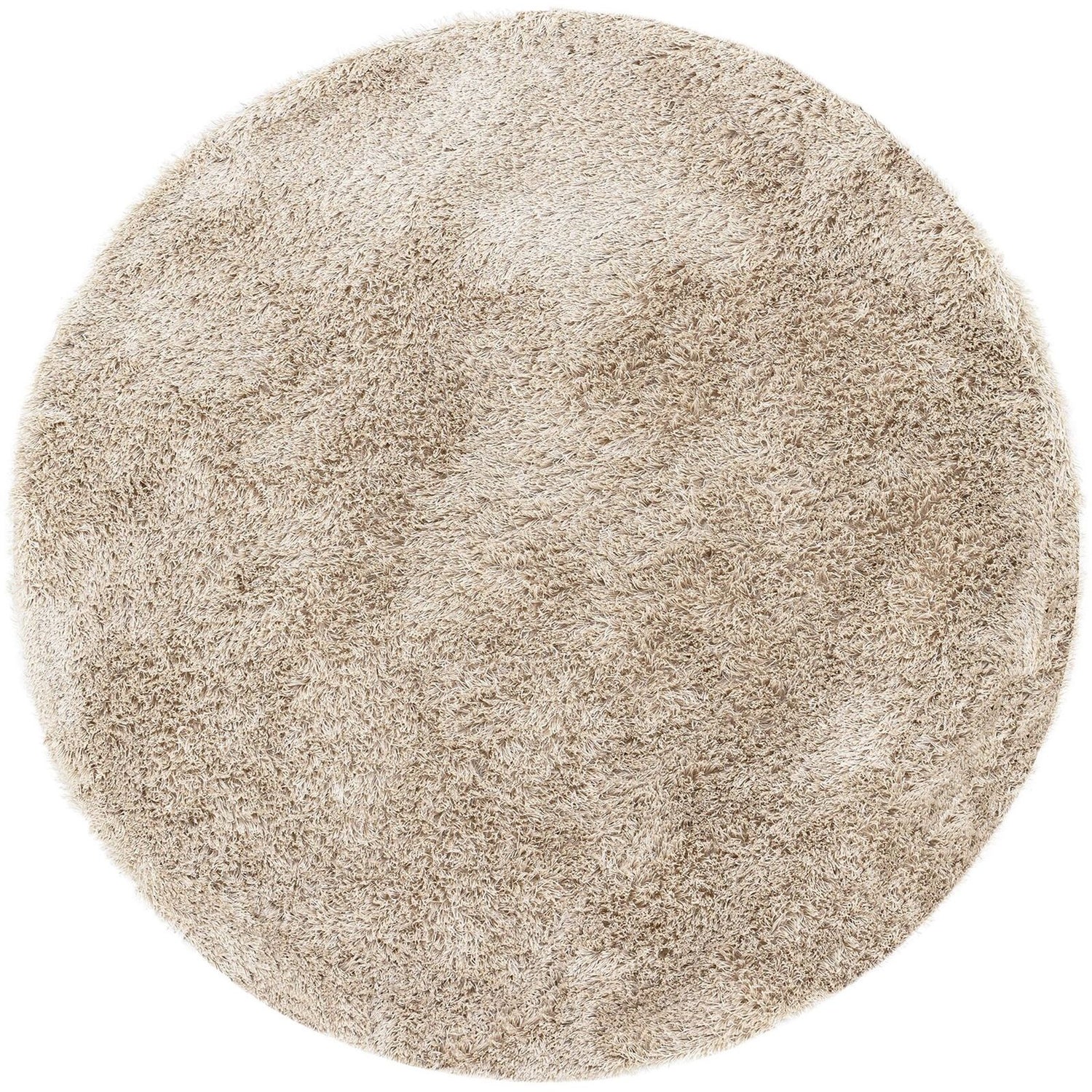 Vloerkleed Crown Polyester Beige Rond 250cm van MUST Living, volledig in beeld op een neutrale achtergrond