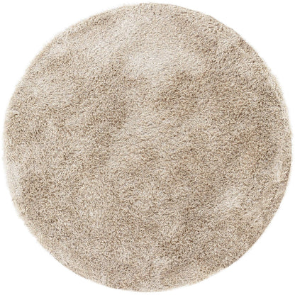 Vloerkleed Crown Polyester Beige Rond 250cm van MUST Living, volledig in beeld op een neutrale achtergrond