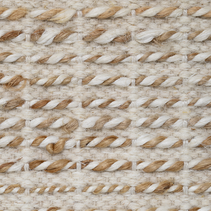 Extra aanzicht van Vloerkleed Hero Jute Wol Ivoor Naturel 170x240cm van MUST Living op een lichte achtergrond