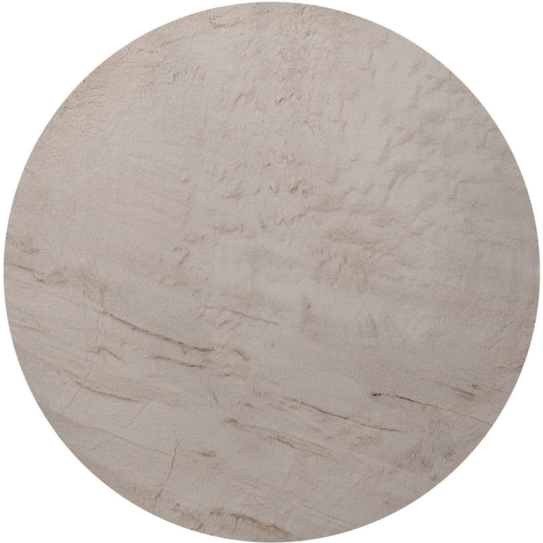 Vloerkleed Lodge Taupe Rond 200cm van MUST Living in taupe, 100% polyester, volledig in beeld op een neutrale achtergrond