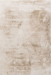 Vloerkleed Lodge Zand 160x230cm van MUST Living in zand, 100% polyester, volledig in beeld op een neutrale achtergrond