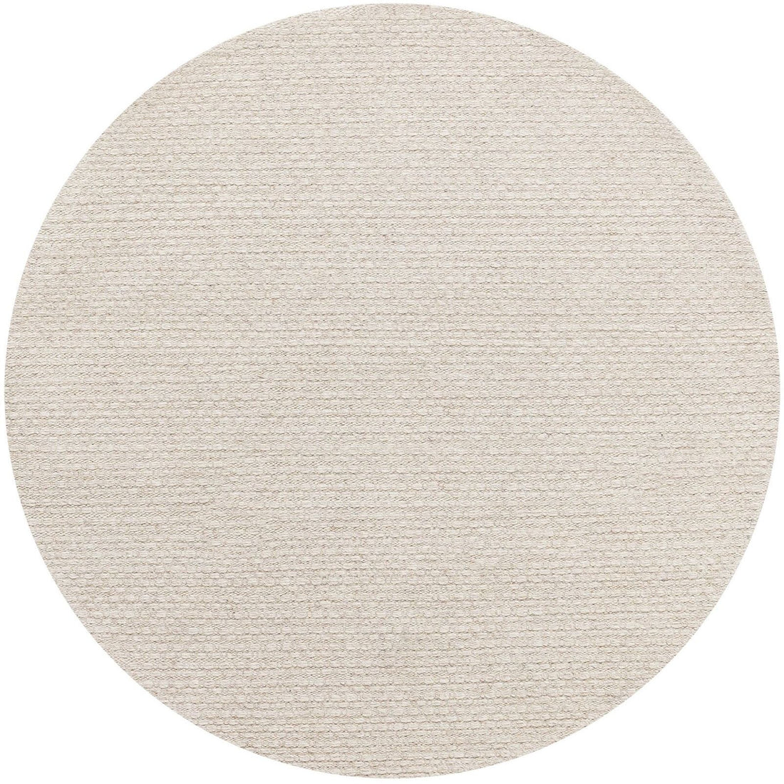Vloerkleed Nirvana Wol Polyester Beige Rond 250cm van MUST Living, volledig in beeld op een neutrale achtergrond