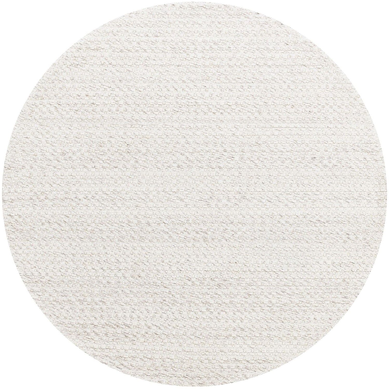 Vloerkleed Nirvana Ivoor Rond 150cm van MUST Living, volledig in beeld op een neutrale achtergrond