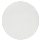 Groot rond vloerkleed Noble van MUST Living in ivoorkleurig polyester, doorsnede 250 cm