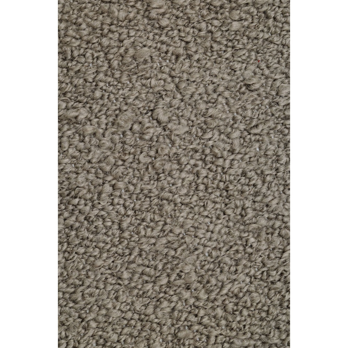 Detail van het taupe Noble vloerkleed van MUST Living met gemeleerde structuur