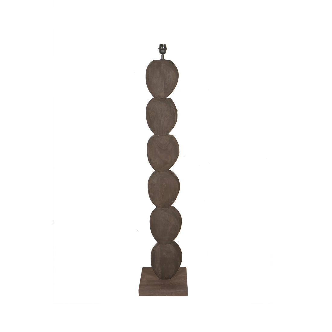 Vloerlamp Kodey Brown Mango Wood Base PTMD - Vloerlamp - PTMD - livinglovely.nl