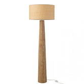 Vloerlamp Paraplu Ailanthus Hout Naturel 48x48x157cm - Vloerlamp - J-Line - livinglovely.nl