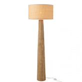 Vloerlamp Paraplu Ailanthus Hout Naturel 48x48x157cm - Vloerlamp - J-Line - livinglovely.nl