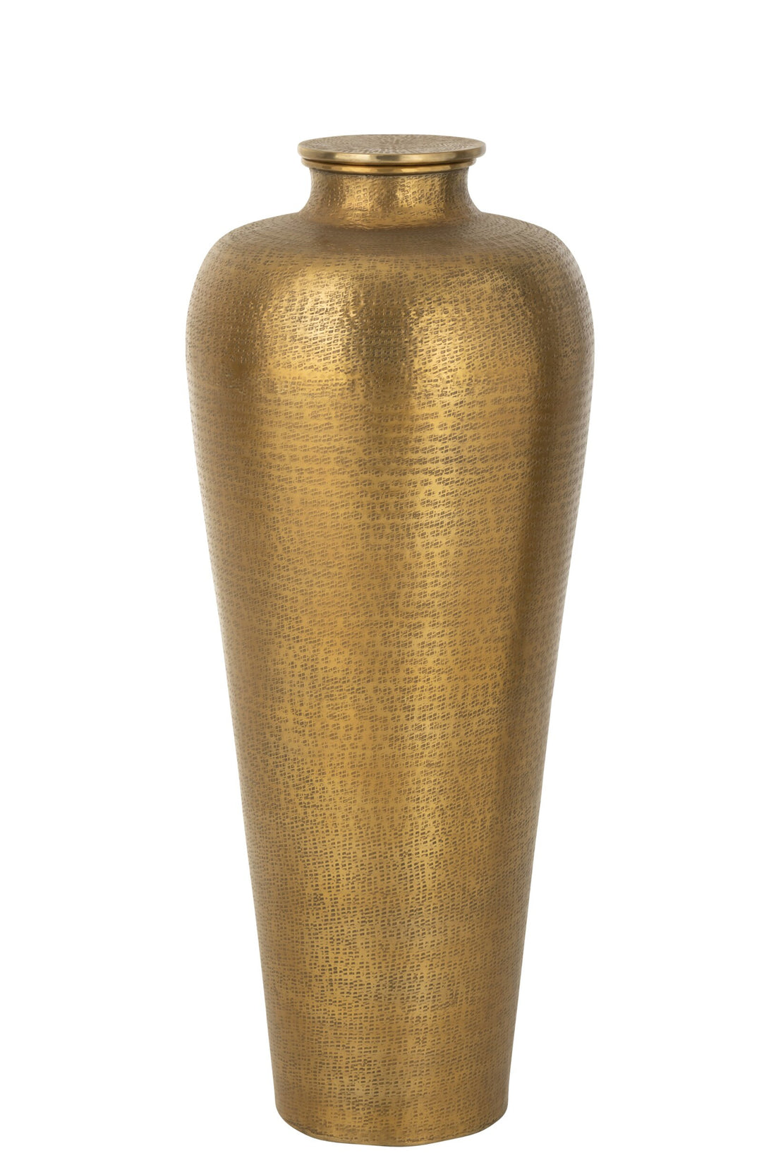 Bodenvase Zylinder Aluminium Gold  J-Line