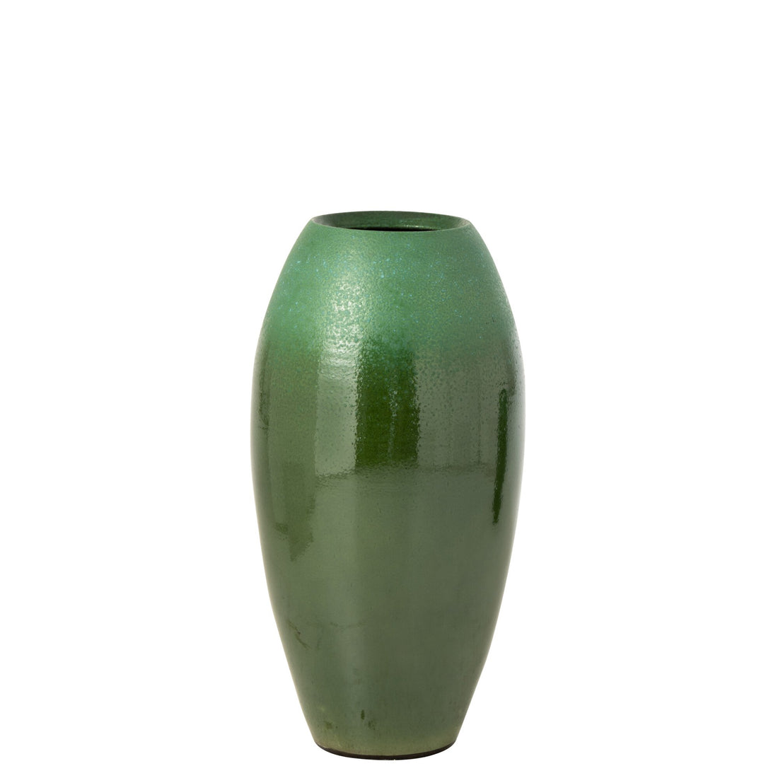 Bodenvase Keramik Dunkelgrün/Türkis Medium J-Line