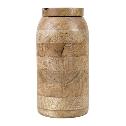 Voorraadpot met deksel Mango hout 30cm Mars&amp;More - Keukenaccessoire - Mars &amp; More - livinglovely.nl