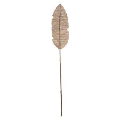 Wandblad Banaan Small van MUST Living, slank paneel van gedroogd bananenblad in naturel