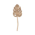 Wandblad Perzik Small van MUST Living, klein rotan wandpaneel in bladvorm op witte achtergrond