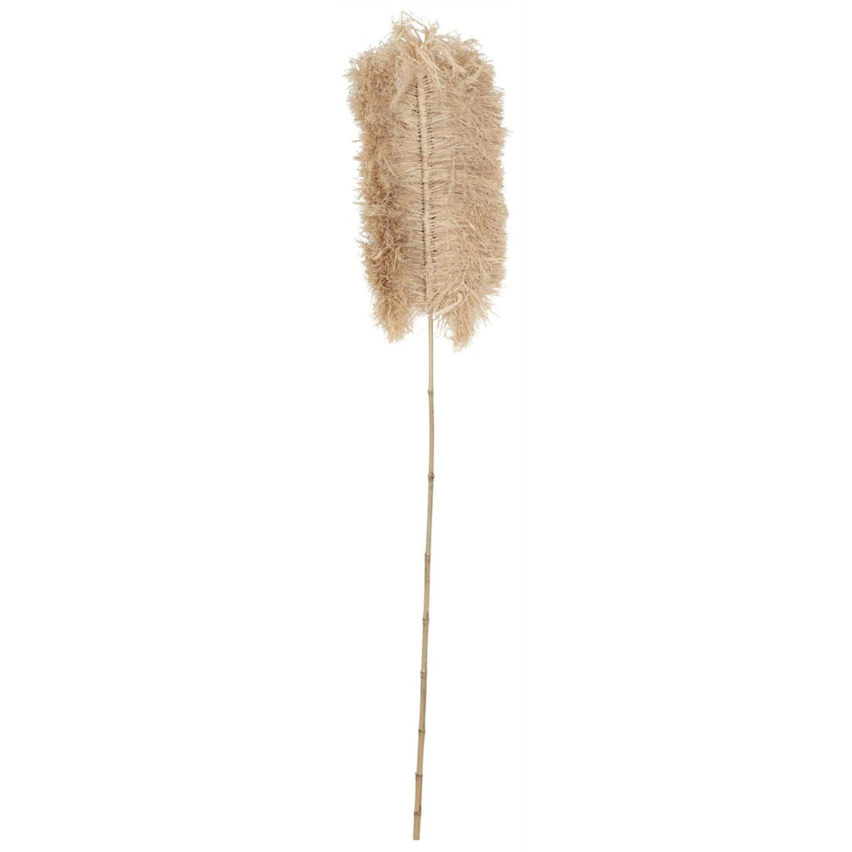 Wandblad Sisal van MUST Living aan een lichte muur naast natuurlijke woonaccessoires