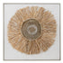 Wanddecoratie Ibiza Cirkel Canvas/Verf Creme/Wit Small - Schilderij - J-Line - livinglovely.nl