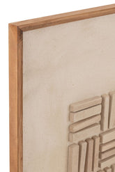 Wanddekoration John Pine/Leinwand Weiß - Gemälde - J-Line - livinglovely.de