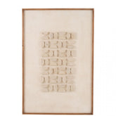 Wanddecoratie Josh Dennenhout/Canvas Wit - Schilderij - J-Line - livinglovely.nl