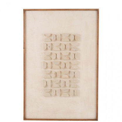 Wanddecoratie Josh Dennenhout/Canvas Wit - Schilderij - J-Line - livinglovely.nl