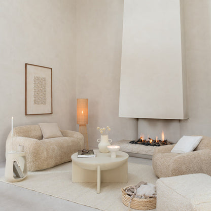 Wanddecoratie Josh Dennenhout/Canvas Wit - Schilderij - J-Line - livinglovely.nl