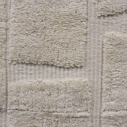Wandkleed Jeda Blokken Katoen Ivoor 77x2x180cm - Wanddecoratie - Living Lovely - livinglovely.nl