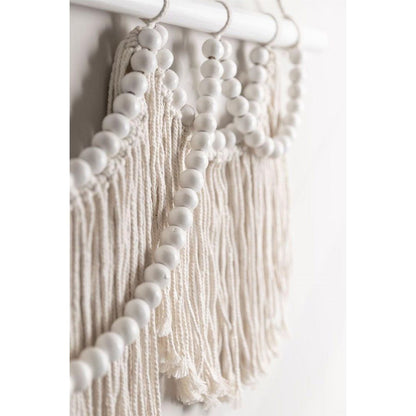 Wandpaneel Boho Chic van MUST Living aan een muur boven een dressoir