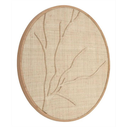 Wandpaneel Jungle palmblad naturel Ø85cm MUST Living