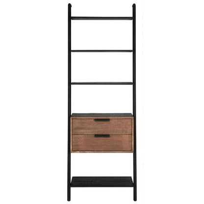 Wandrek Cosmo van DTP Home, close-up van de gerecyclede teakhouten plank