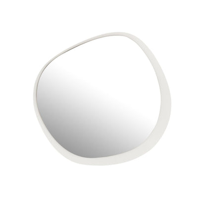 Wandspiegel Metaal/Glas Wit Large - Spiegel - J-Line - livinglovely.nl