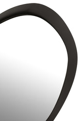 Wandspiegel Rond Metaal/Glas Zwart Small - Spiegel - J-Line - livinglovely.nl